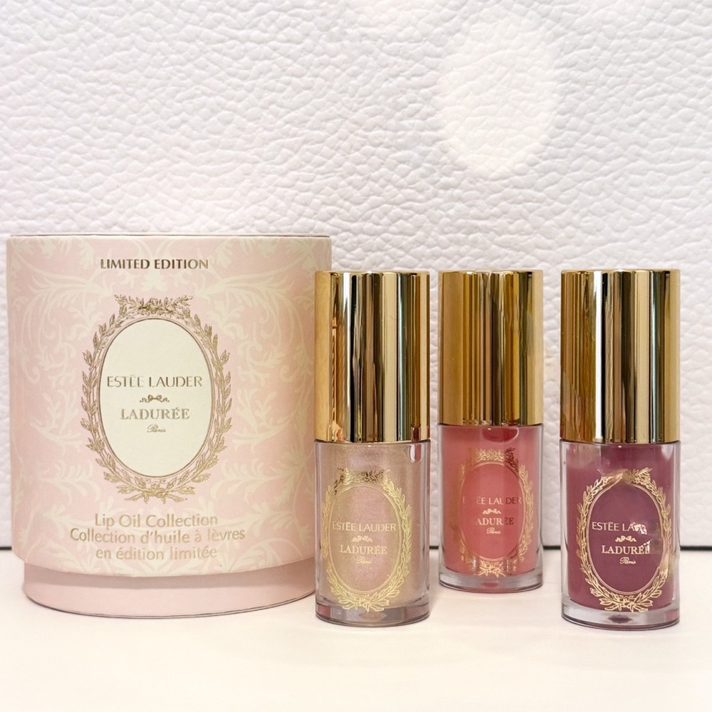 Estée Lauder x Ladurée Limited Edition Lip Oil Collection brand new
